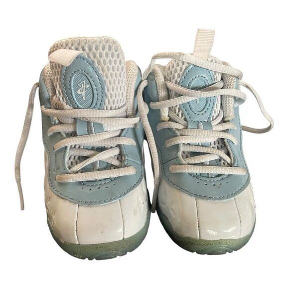 Nike Little Posite One Toddler Basketball Shoes Size 6C Light Blue DM1094-400 - Picture 2 of 9